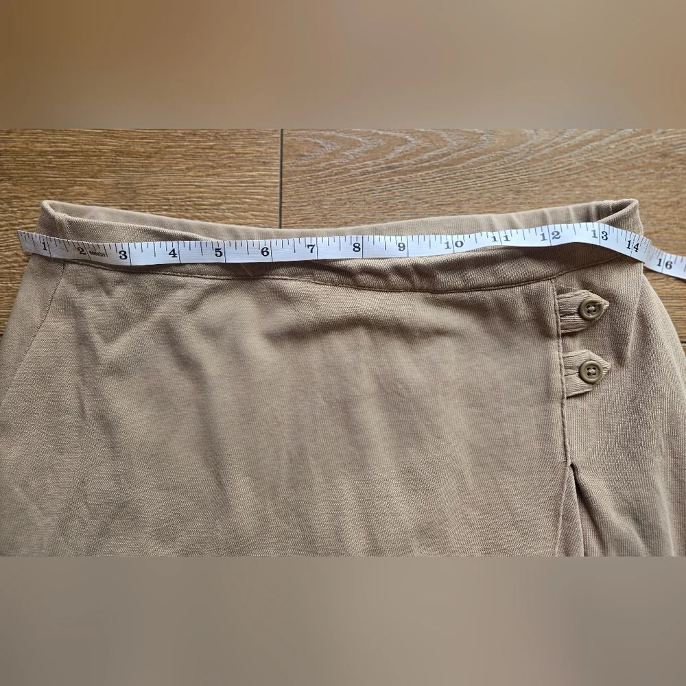 Lands' End Girls Beige Ribbed Skort
